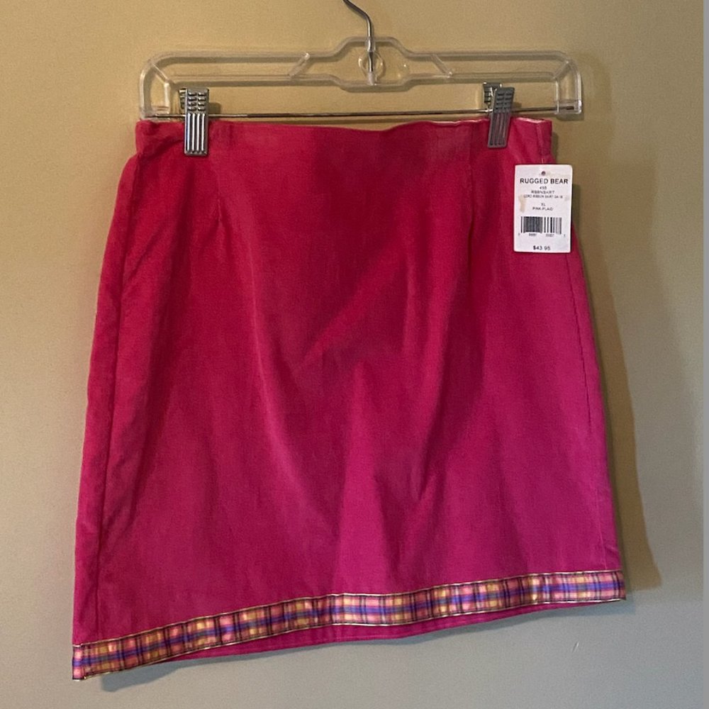 Girls Pink Corduroy Skirt